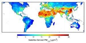 Particulate matter (PM 2.5) air pollution, 2016